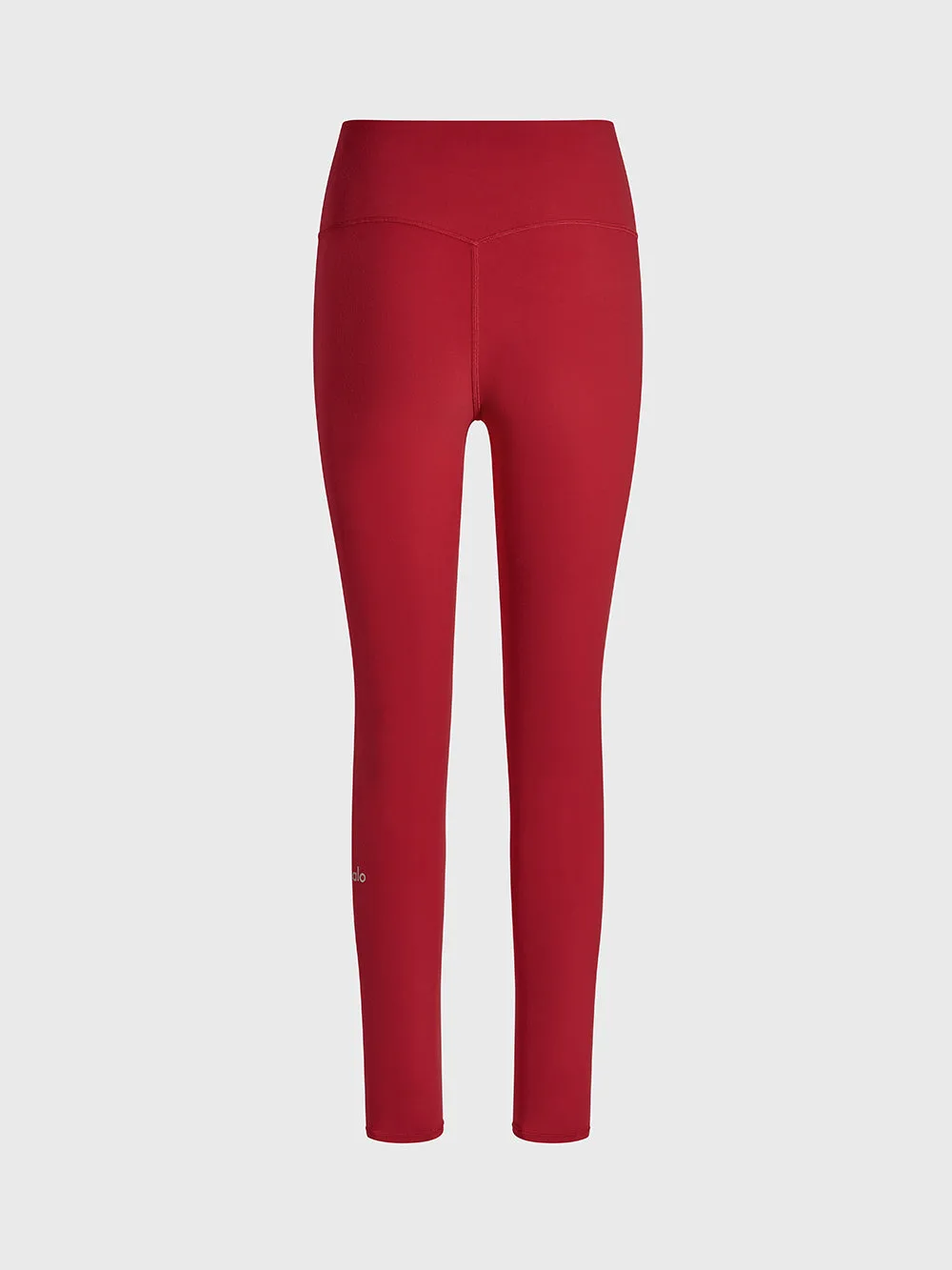 ALO BOLD RED ALOSOFT HIGH-WAIST 7/8 LEGGING