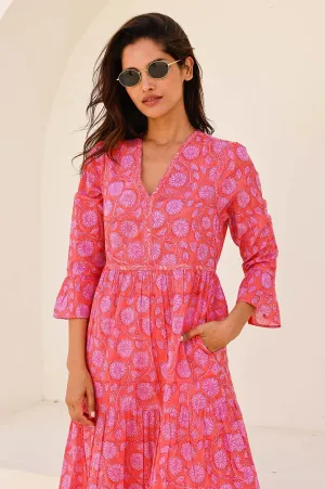 Aspiga Clothing Womens Hayden Dress - Red/pink