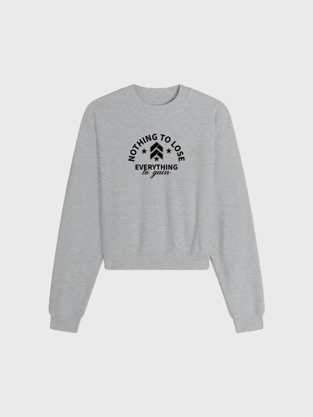 BARRY'S HEATHER GREY CROPPED CREW