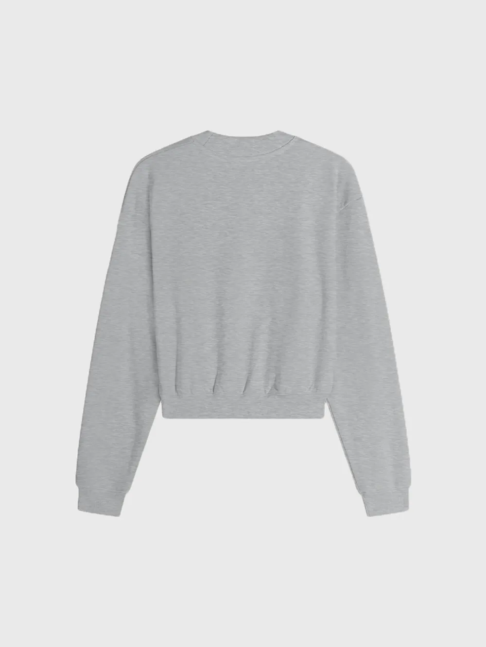 BARRY'S HEATHER GREY CROPPED CREW