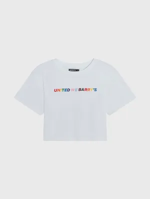 BARRY'S PRIDE CROP WHITE TEE
