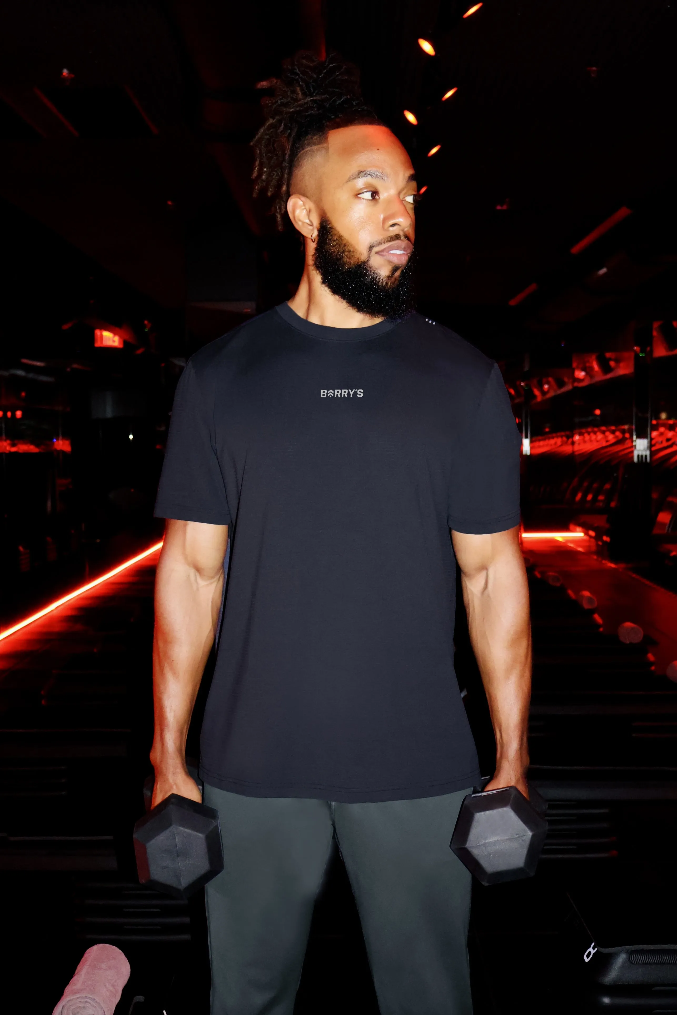 LULULEMON BLACK NIGHT LICENSE TO TRAIN RELAXED SHORT SLEEVE
