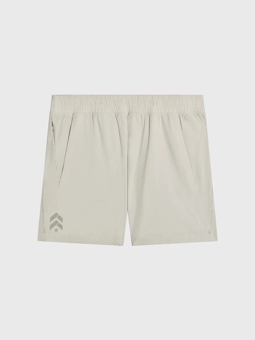 LULULEMON BONE PACE BREAKER LINERLESS SHORT 5"