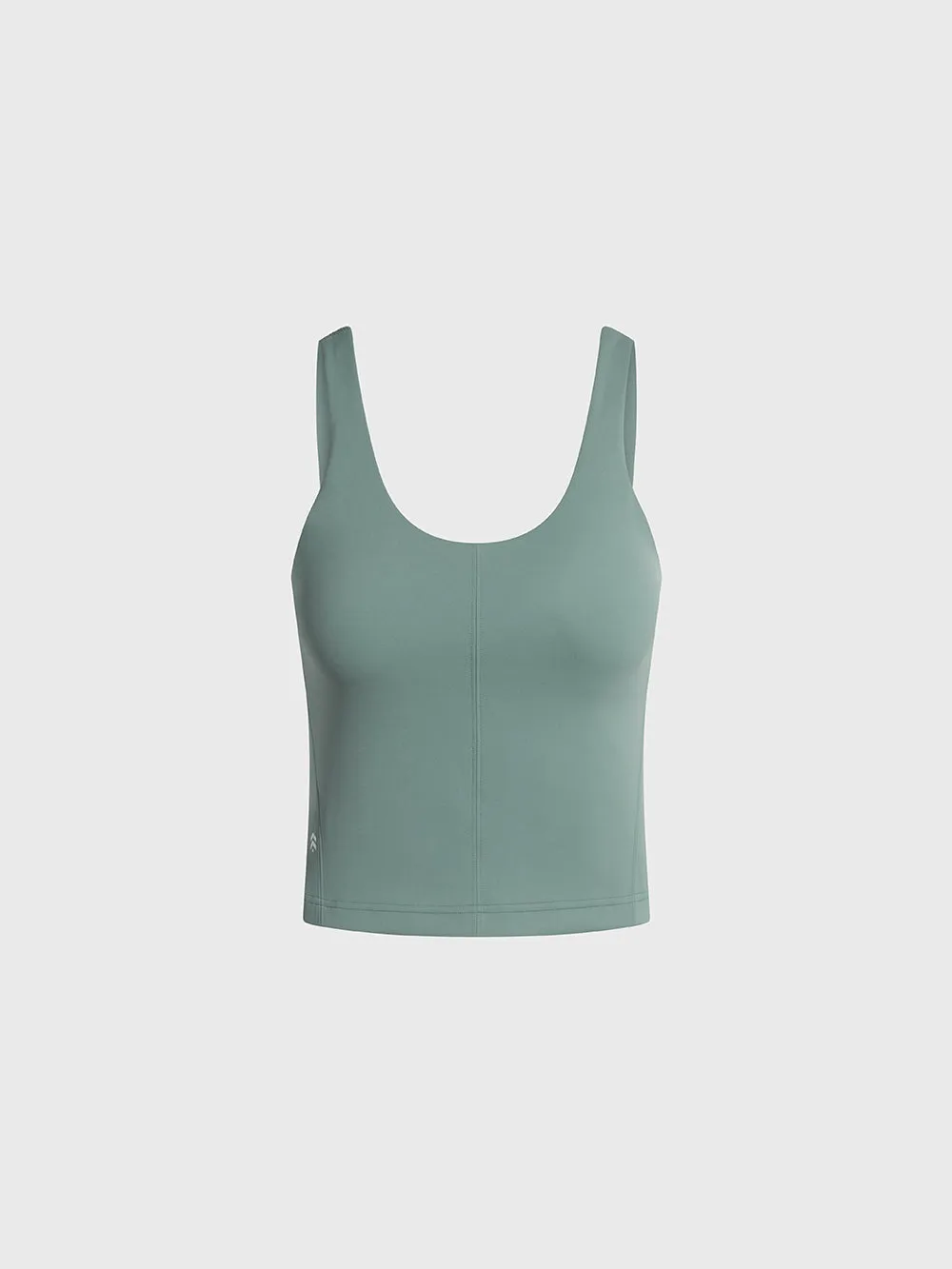 LULULEMON CRATER BLUE GLOW UP TANK B/C CUP