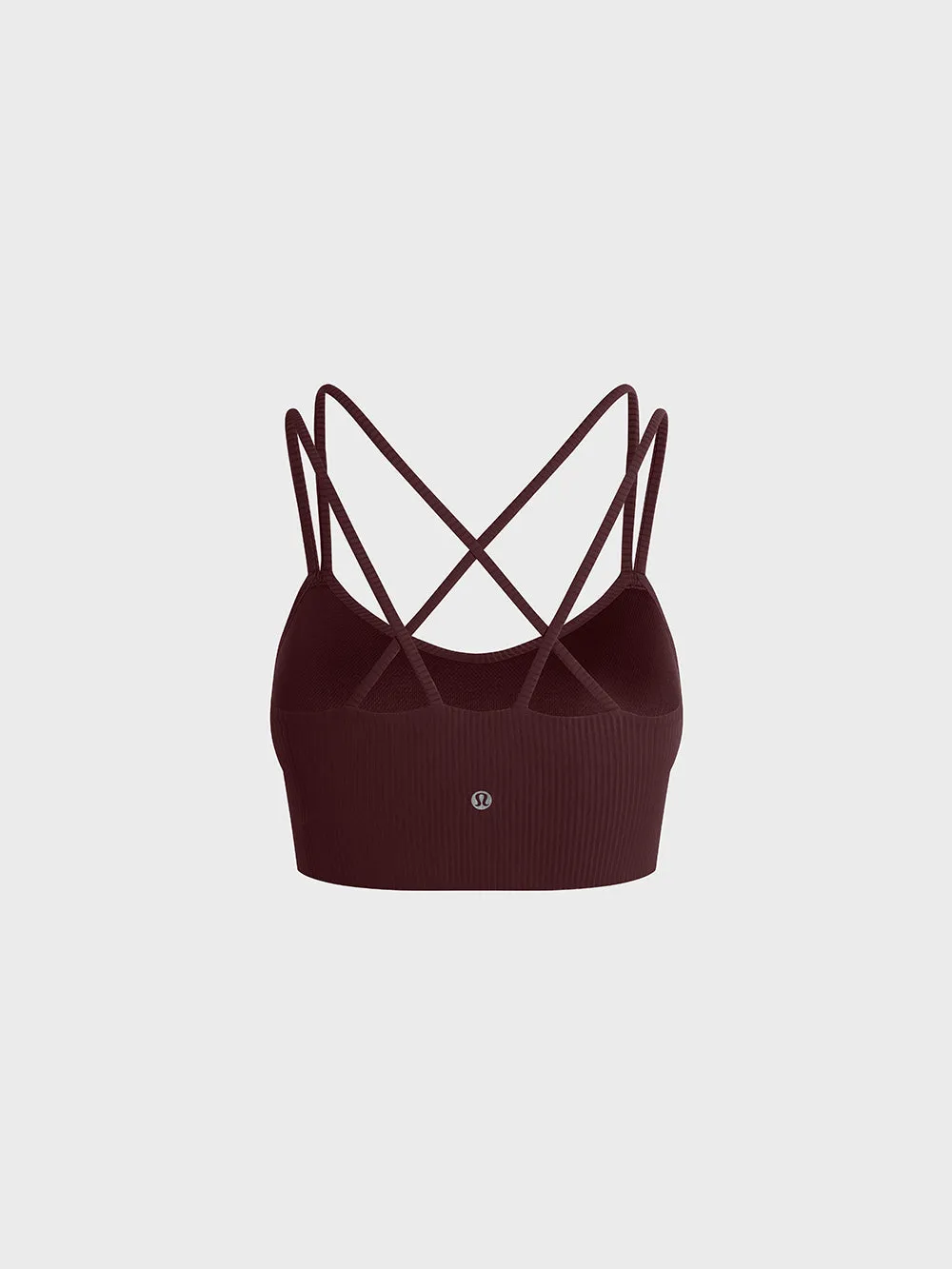 LULULEMON GARNET LIKE A CLOUD RIBBED LONGLINE BRA B-D