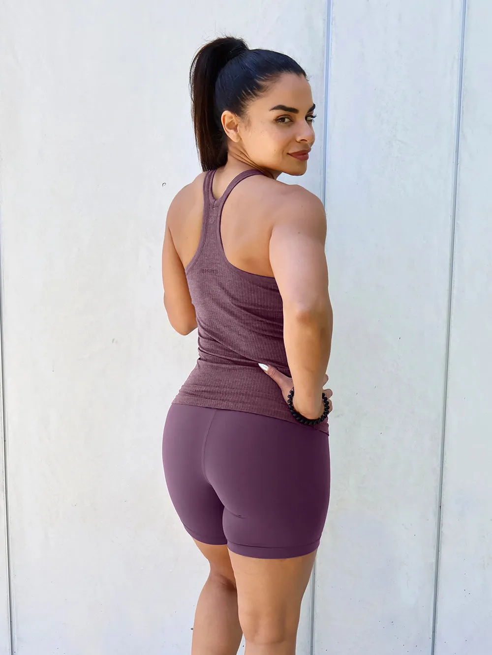 LULULEMON GRAPE THISTLE EBB TO STREET TANK