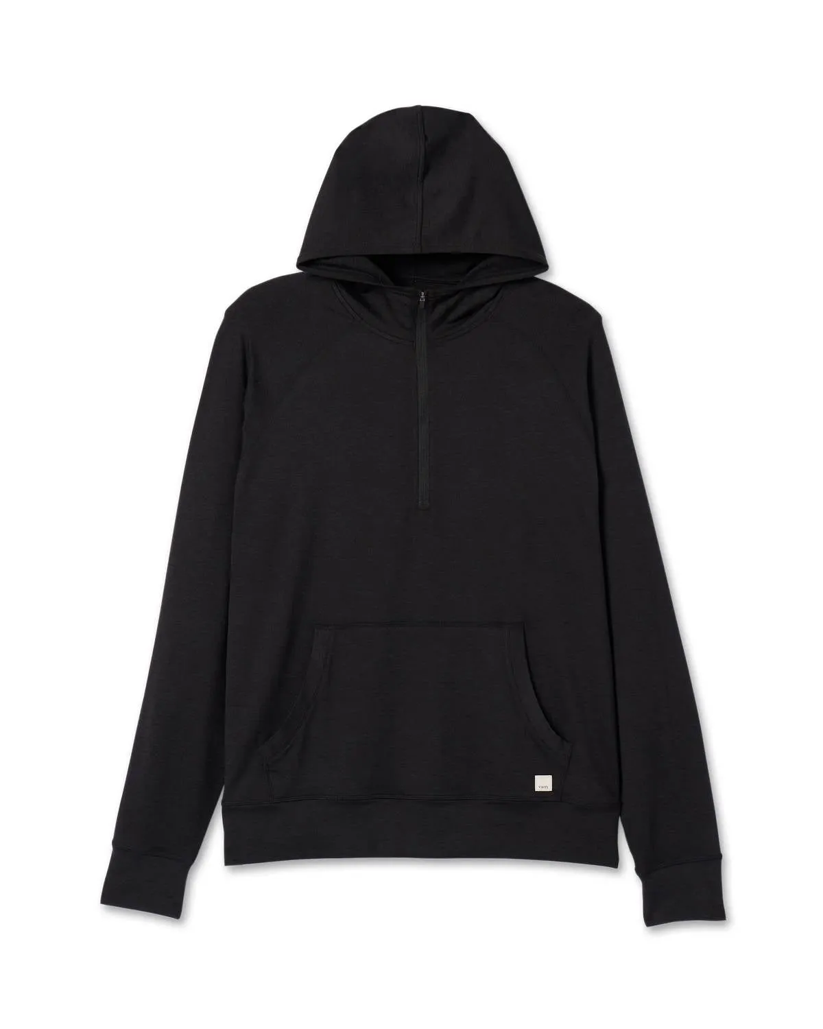 Men's Ponto Performance 1/2 Zip Hoodie In Black Heather