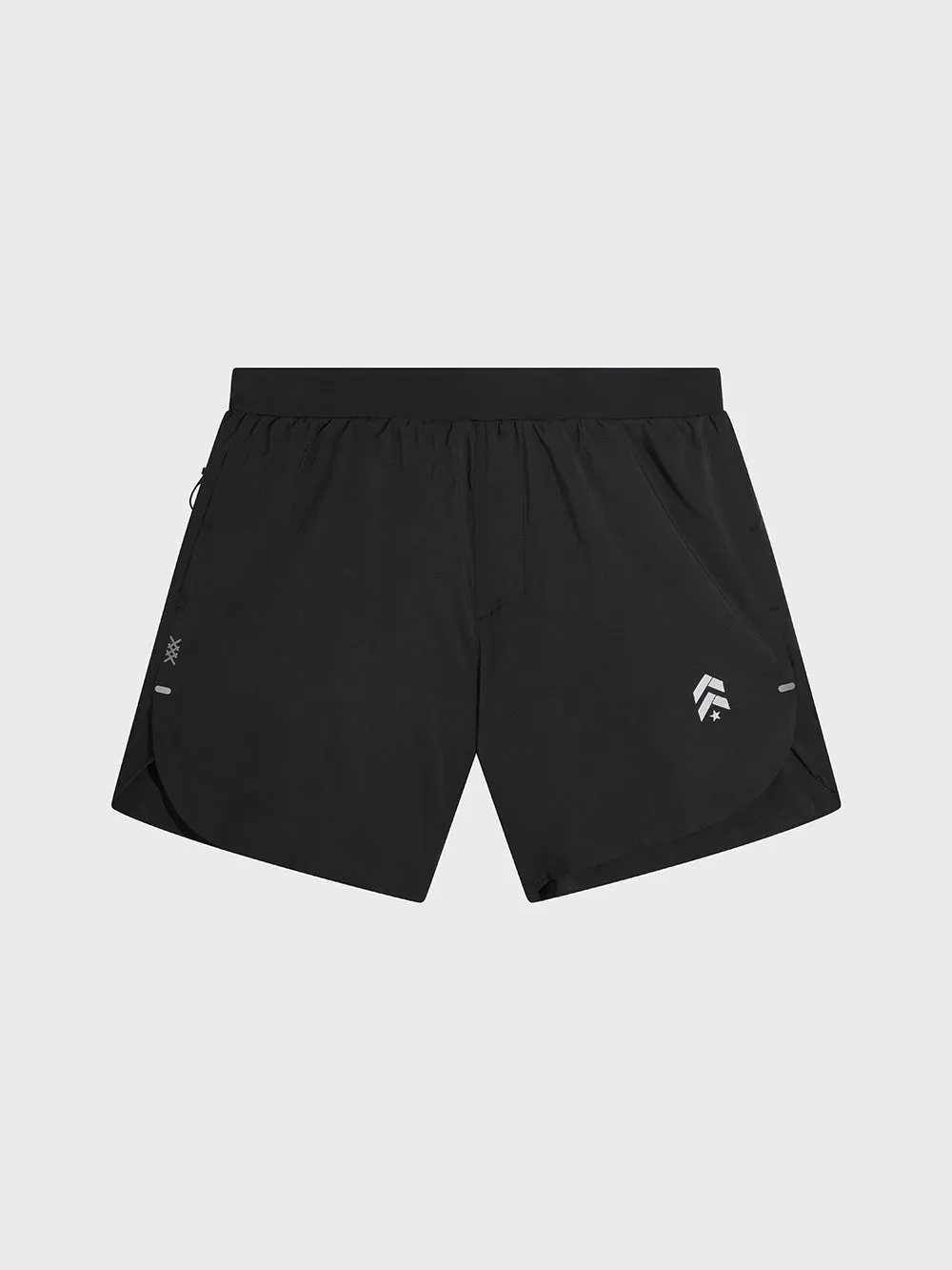 RHONE BLACK EXTRA MILE SHORT 5"